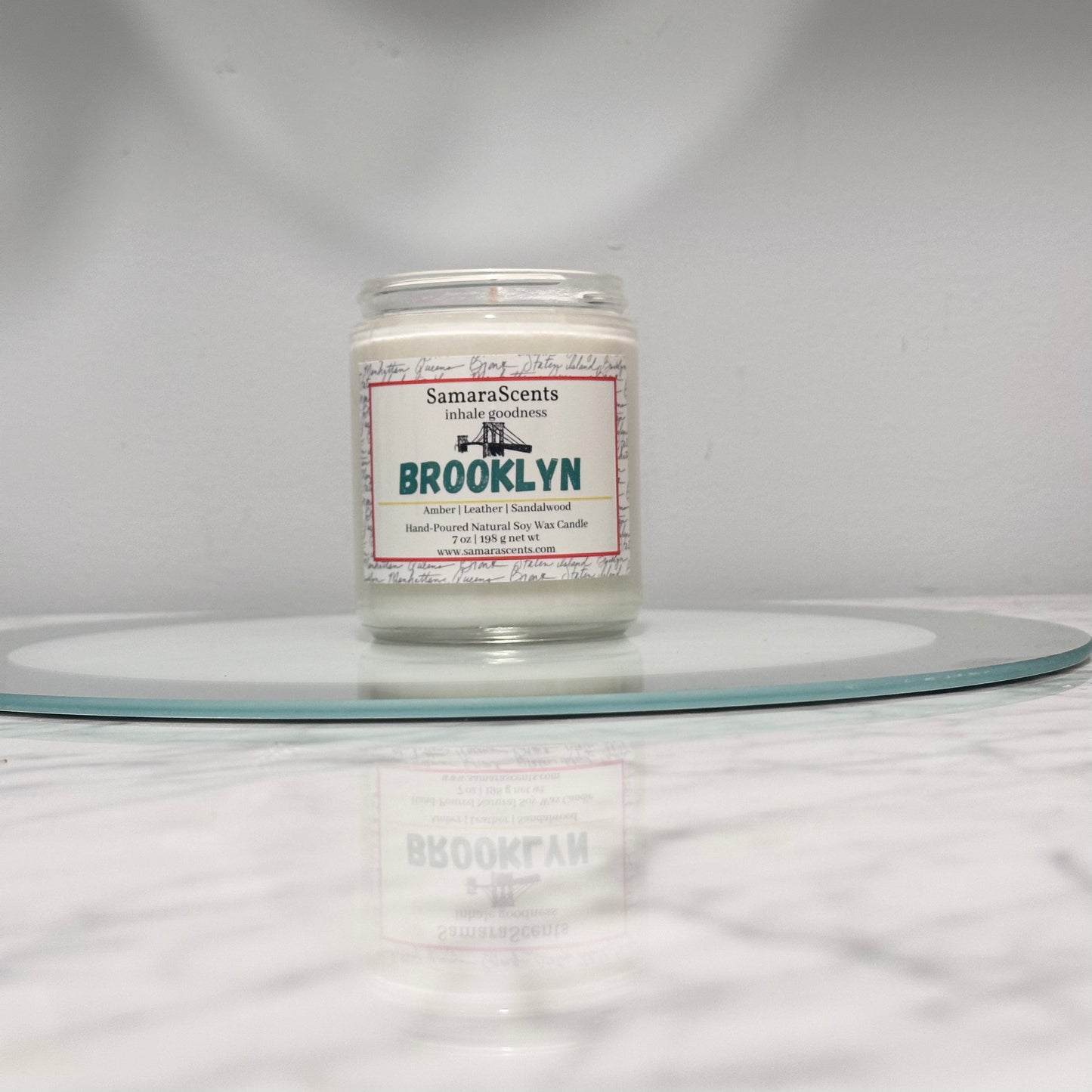 Brooklyn Soy Wax Candle | Amber, Powder, Leather & Sandalwood
