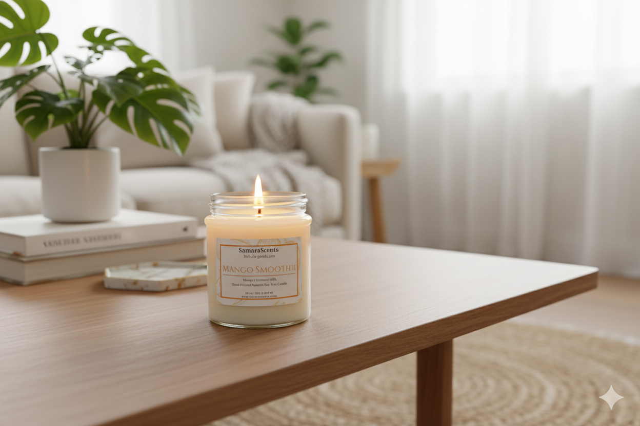Mango Smoothie Soy Wax Candle | Tropical & Fruity