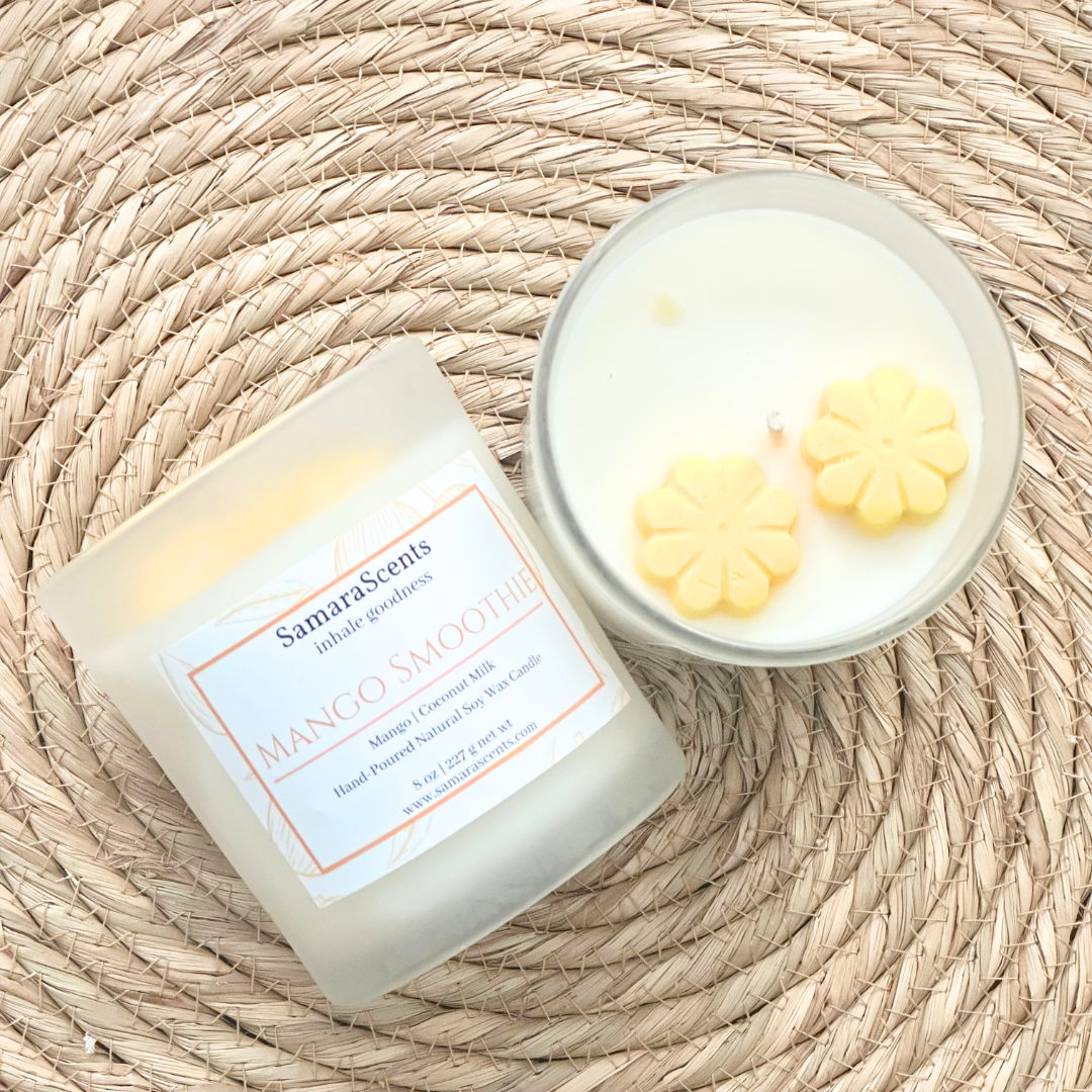 Mango Smoothie Soy Wax Candle | Tropical & Fruity