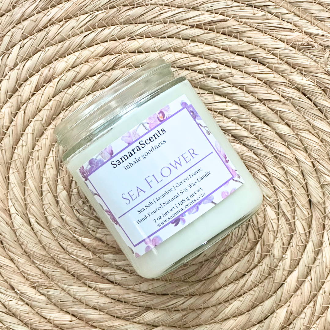 Sea Flower Soy Wax Candle