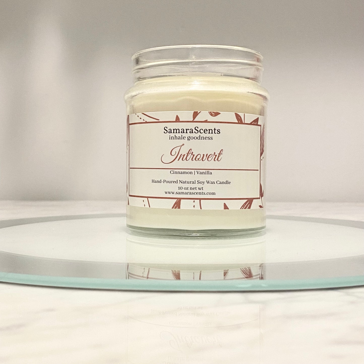 Cinnamon Vanilla Soy Wax Candle Medium