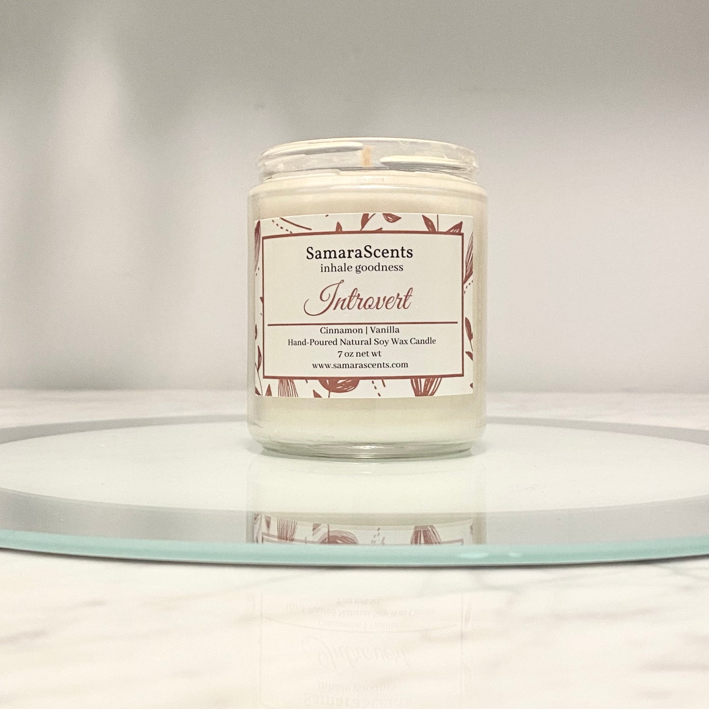 Cinnamon Vanilla Soy Wax Candle Small