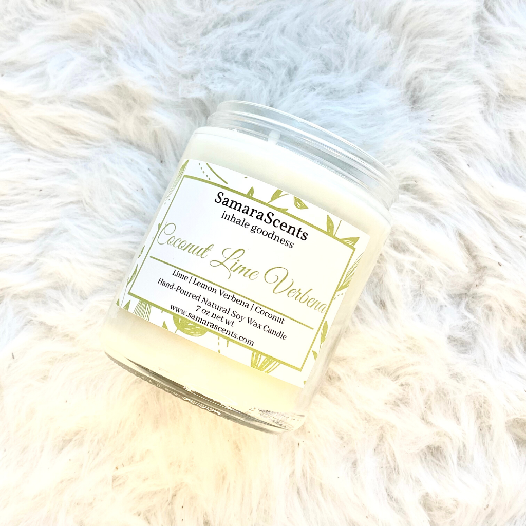 Coconut Lime Verbena Soy Wax Candle