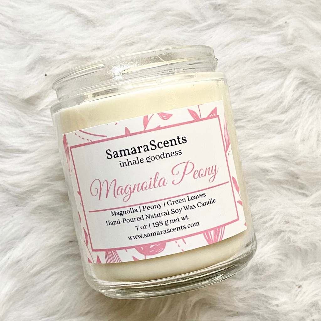 Magnolia Peony Soy Wax Candle