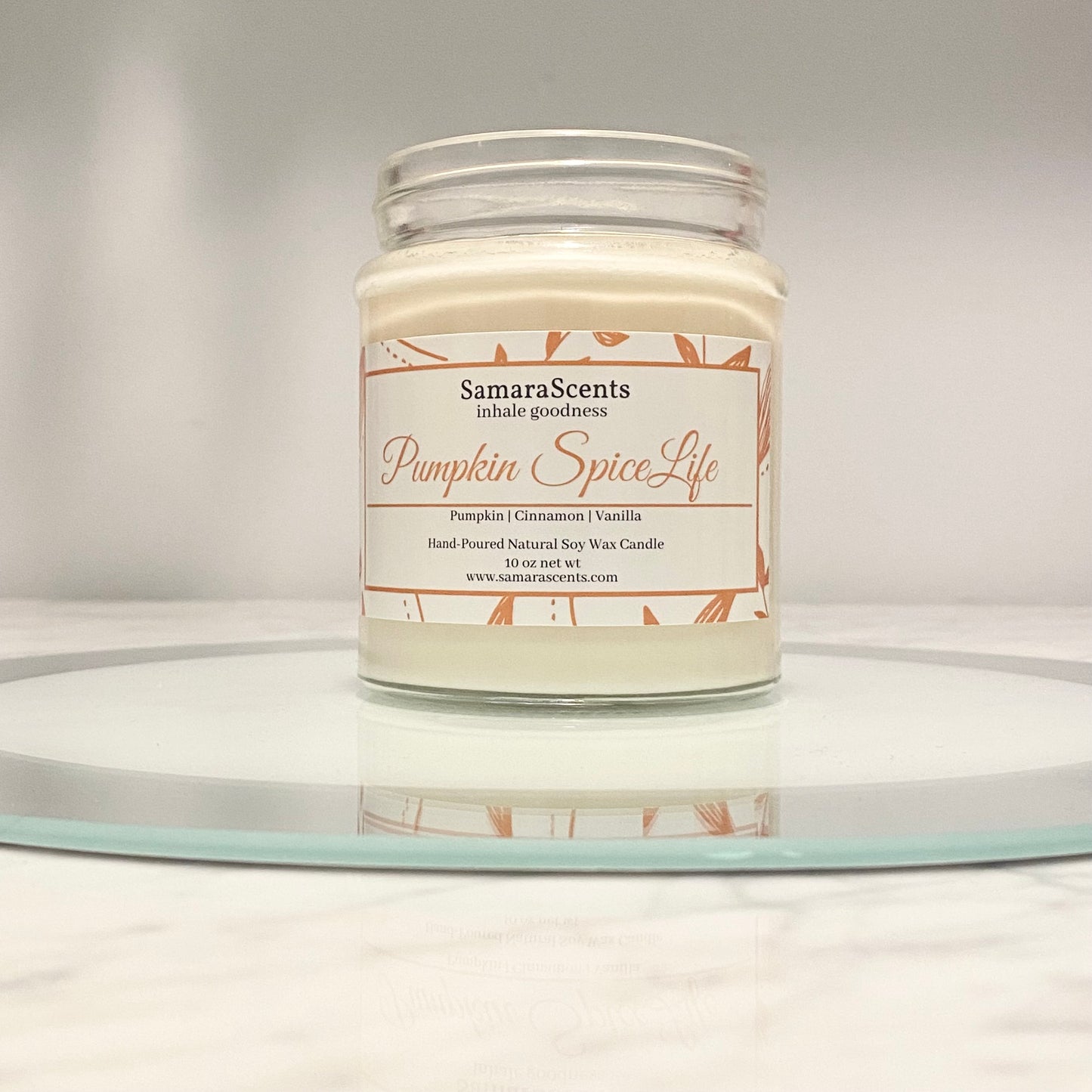 Pumpkin Spice Soy Wax Candle Medium