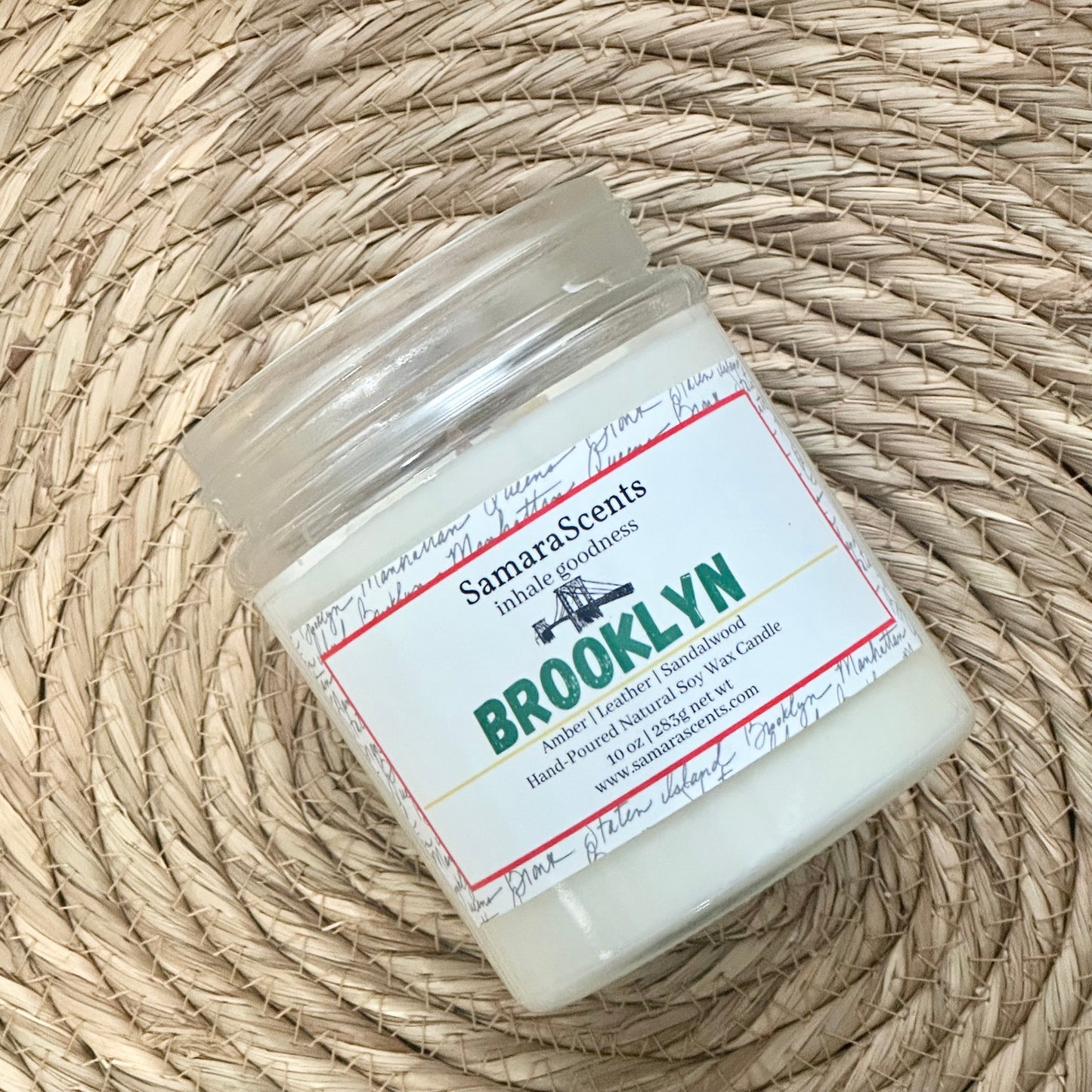 Brooklyn Soy Wax Candle | Amber, Powder, Leather & Sandalwood