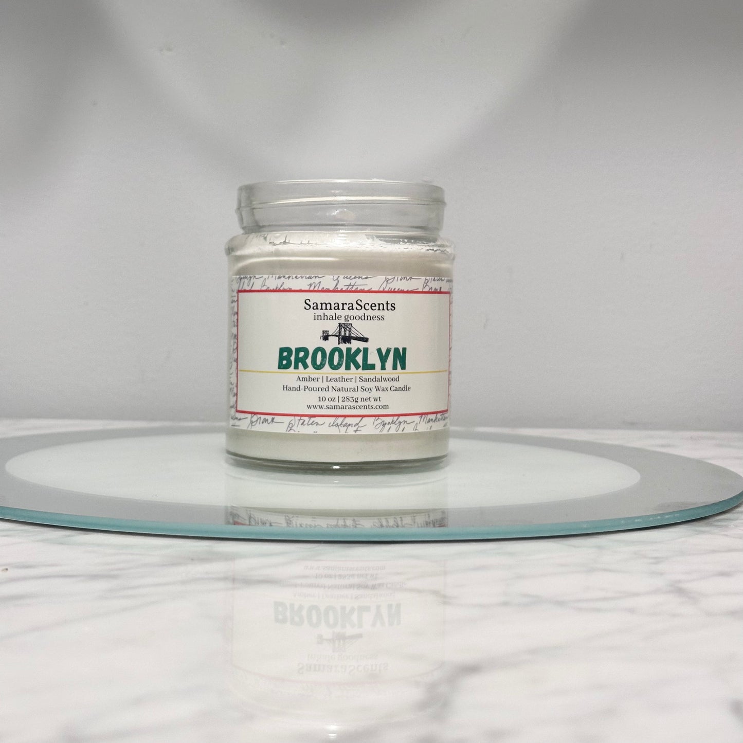 Brooklyn Soy Wax Candle | Amber, Powder, Leather & Sandalwood