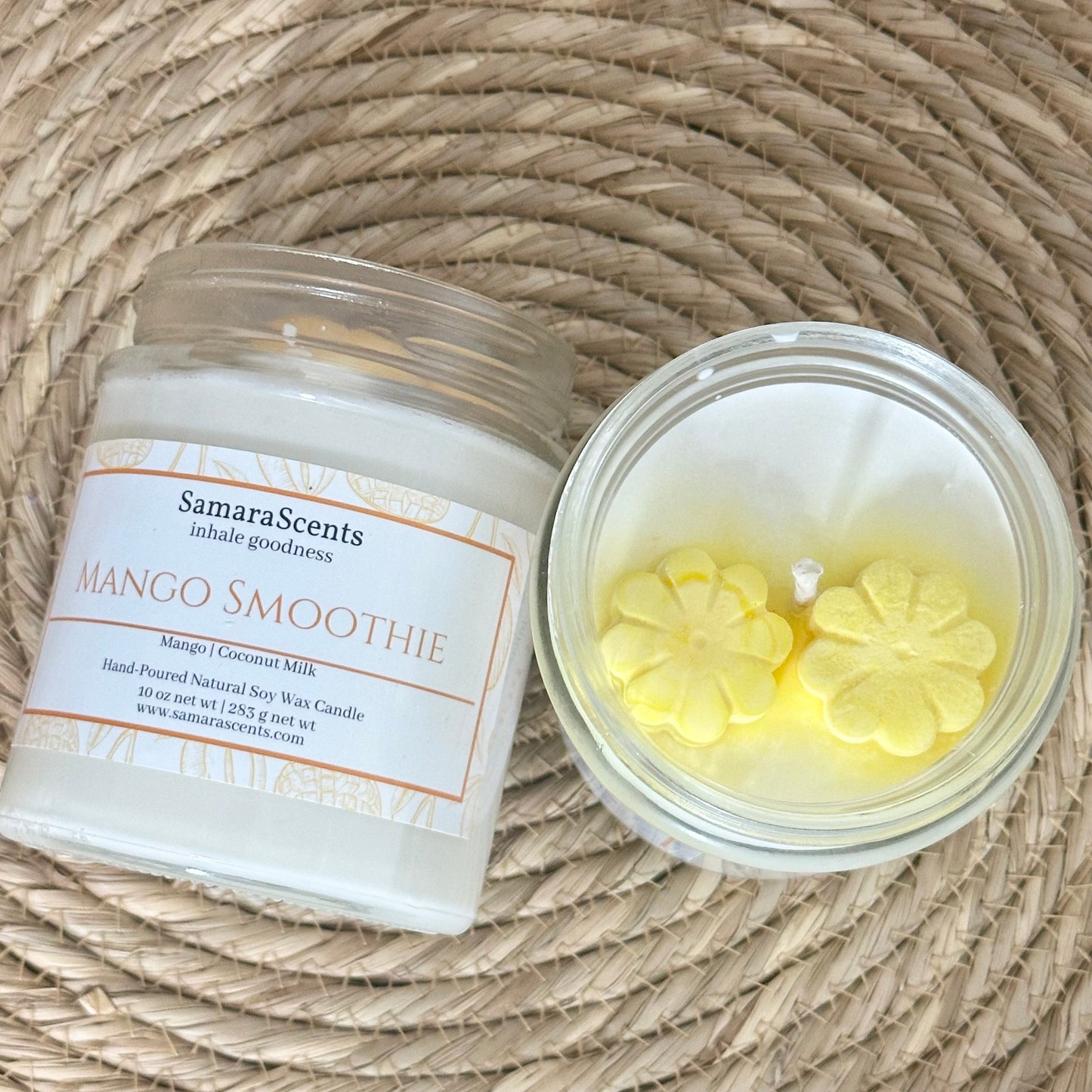Mango Smoothie Soy Wax Candle | Tropical & Fruity