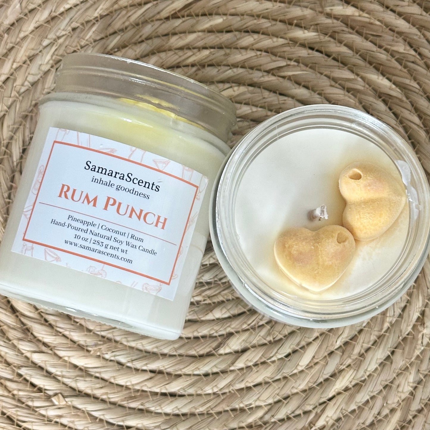 Rum Punch Soy Wax Candle | Tropical & Fruity