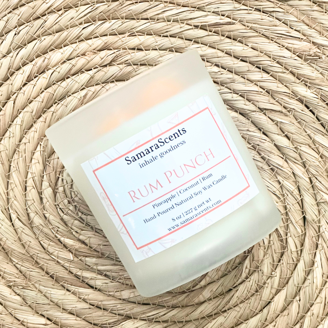 Rum Punch Soy Wax Candle | Tropical & Fruity