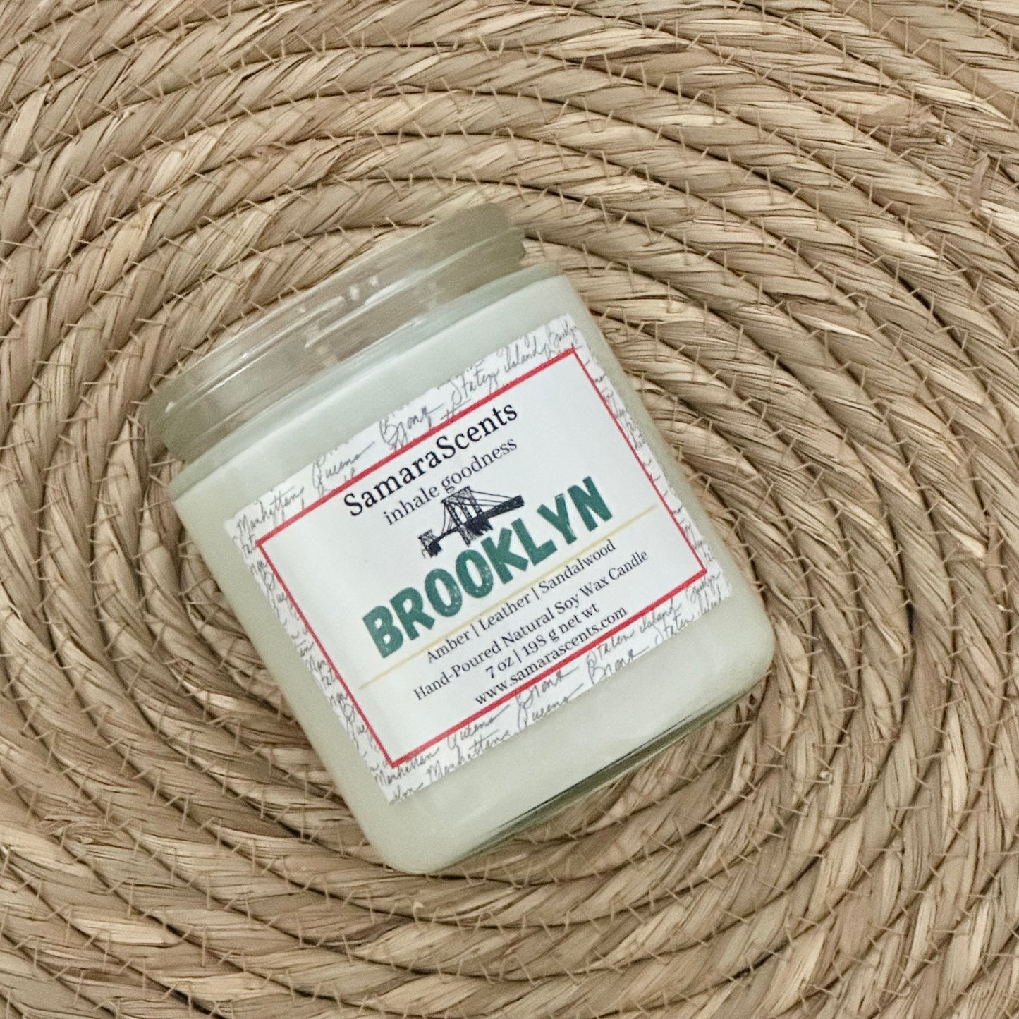 Brooklyn Soy Wax Candle | Amber, Powder, Leather & Sandalwood