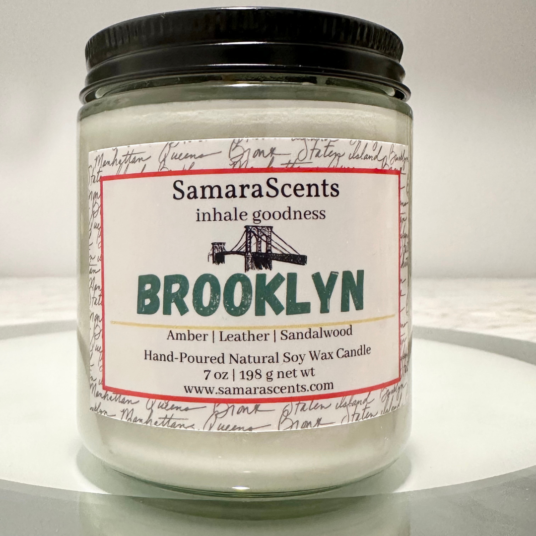 Brooklyn Soy Wax Candle | Amber, Powder, Leather & Sandalwood
