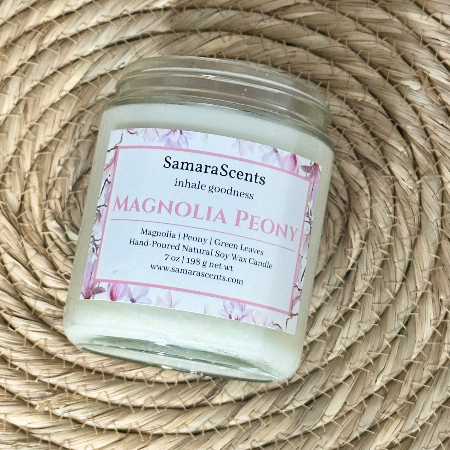 Magnolia Peony Soy Wax Candle
