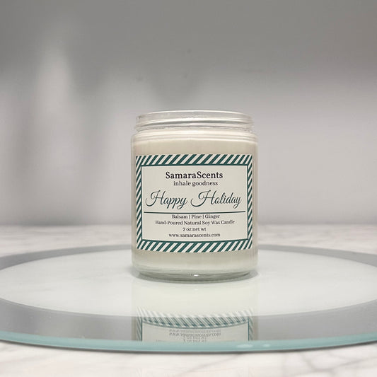 Happy Holiday Soy Wax Candle