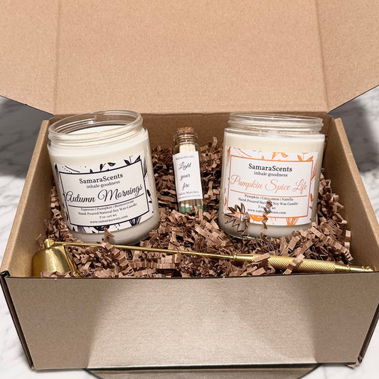 Pumpkin Spice Candle Gift Set 